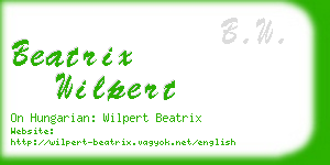 beatrix wilpert business card